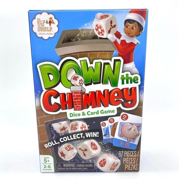 Elf On The Shelf Down The Chimney Dice & Card Game - Picture 1 of 6